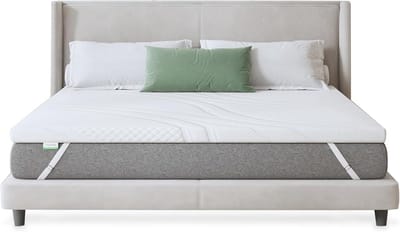 Matrastopper 90 x 200 cm - 5 cm Hoog Traagschuim Gel topper voor Boxspring, Caravan en Slaapbank - Wasbaar en Oeko-Tex Gecertificeerd