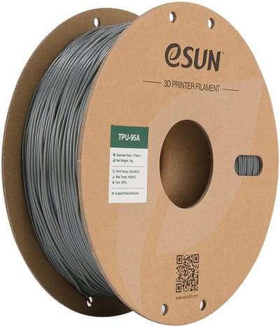 eSun - eTPU-95A Filament, 1.75mm, Grey - 1kg