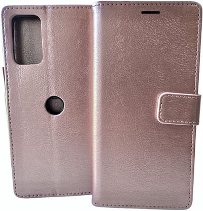 Portemonnee Bookcase Hoesje Geschikt voor: Motorola Moto G62 5G - Rosegoud