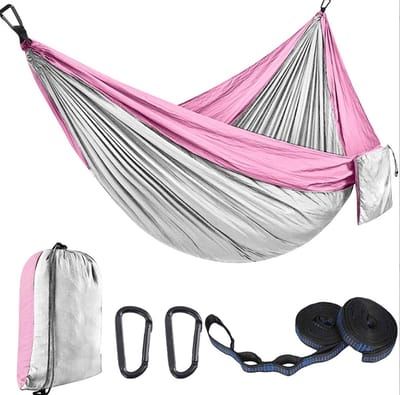 Dubbele Hangmat - Outdoor Relaxen - Kamperen Tuin - Vlakker Slaapoppervlak - 300x200 Cm
