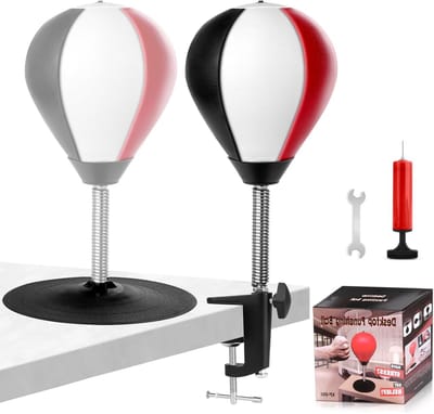 Desk Punching Bag met Sterke Zuignap en Tafelklem - Ideaal voor Stressverlichting, Thuiswerk en Cadeau voor Vrienden of Collega's