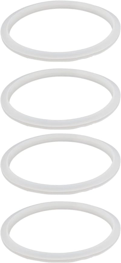 Set van 4 Vervangende Siliconen O-ringen voor Waterdistilleerders - Hoge Druk, Duurzame Afdichtingen en Accessoires voor Efficiënte Waterzuivering