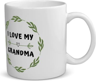 Akyol - i love my grandma koffiemok - theemok - Oma - liefste oma - verjaardag - cadeautje voor oma - oma artikelen - kado - geschenk - 350 ML inhoud