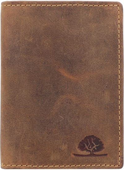 Greenburry Vintage Identiteitskaart etui RFID Leer 9 cm - braun