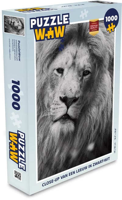 Puzzel Portret - Leeuw - Profiel - Legpuzzel - Puzzel 1000 stukjes volwassenen