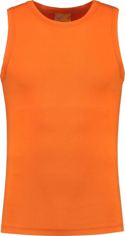 Lemon & Soda tanktop voor heren in de kleur oranje in de maat S