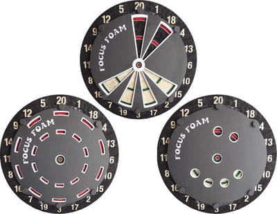 Dart Trainer - Oefenbord Darts - Vaardigheden Verbeteren - Niet Magnetisch - 3 Pack - Rood Wit Blauw