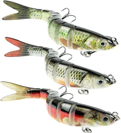 3 Stuks Wobblers voor Snoek, Dobbler en Jerkbait, Vislures voor Zoet en Zout Water, Perfect voor Hobby- en Professionele Vissers