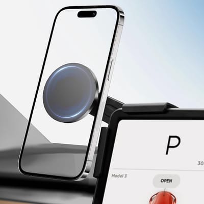 Telefoonhouder Magnetische Houder - Scherm montage Monitor Telefoonhouder voor Tesla Model 3/Y/X/S Telefoonhouder v.o iPhone 16/16 Pro Max/ 15/ 15 Pro/15 Pro max, Samsung S25/S25 Ultra/S24 Ultra /