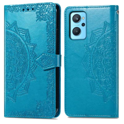 imoshion Hoesje - Geschikt voor Oppo A96 - Mandala Bookcase - Turquoise