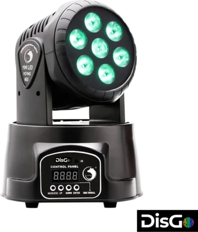 DisGo Moving Head Mini Wash 7x10W RGBW LED 4 in 1