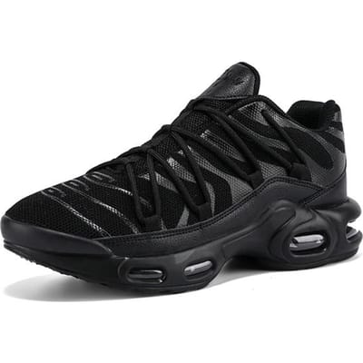 Baskets décontractées en maille de haute qualité pour hommes, chaussures d'été respirantes, légères, confortables, antidérapantes, chaussures de course 42 noir