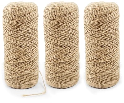 Allecto - Jute Koord - Natuurlijk Bruin - 600 m - Decoratief voor Verpakkingen - DIY Crafts - Biologisch Afbreekbaar - Geschikt voor Tuin en Creati...