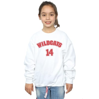 Disney Meisjes High School Musical The Musical Wildcats 14 Sweatshirt (Wit)