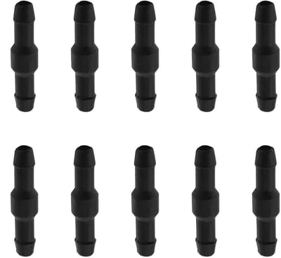Store_8 - Set van 10 Ruitensproeierslangfittingen - 2-Weg Slang Connector - Duurzaam en Betrouwbaar - Zwart - Geschikt voor Meeste Auto's