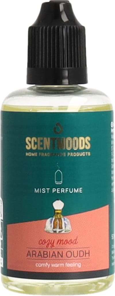 Scentmoods - Arabian Oudh - Geurolie Voor Aromadiffuser - Geurolie Voor Oliebrander - Navulling Geurbrander - Etherische Olie - Geurverspreiders - Verdamper