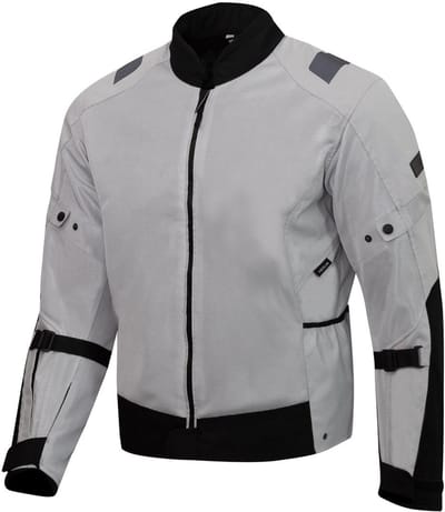 Merlin Taos Air Mesh Stretch Light Grijs Zwart Textiele Motorjas - Jas