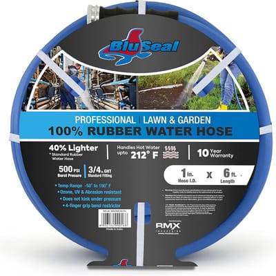 Ultralichte rubberen tuinslang 25 ft - 500 PSI, zeer sterk en flexibel, weerbestendig