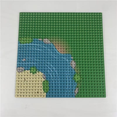 1 stuks Tijdloze Grasland Basisplaat - 32x32 Stippen Bouwsteen Basisplaten Gemonteerd Constructiespeelgoed Leergericht Speelgoed ideaal voor Kinderen gray