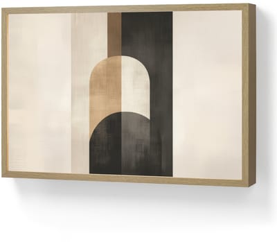 Wandlamp 60x40 cm - Oplaadbaar - Geometrische - Vormen - Wit - Wandlampen binnen woonkamer - Slaapkamer lamp - Decoratieve nachtlamp - Vloerlamp draadloos