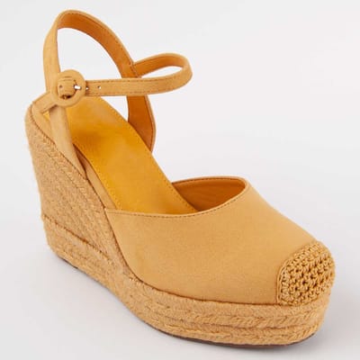 Alpargata De Cuña Para Mujer. Montevita Balenci10 102985 39 geel