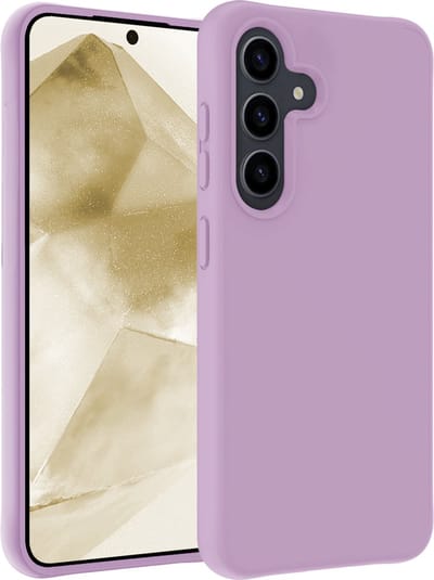 Hoesje - Geschikt voor Samsung Galaxy A55 - Sterk & Shockproof - Hoes Cover - Siliconen Case - Telefoonhoesjes - Lila
