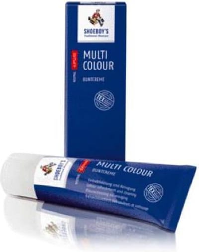Shoeboy's Multi Color (Bunt) creme - Reinigende en kleuractiverende creme voor gekleurd gladleer - 75ml