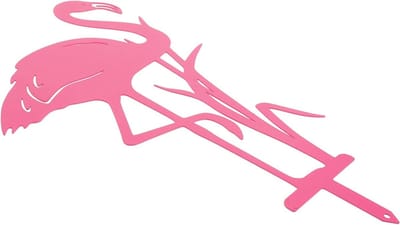 Tuinsteker Flamingo - Tuindecoratie Metaal - Tuin Aankleden - Weerbestendig Metaal - 35.50X20.50X0.50CM - Roze