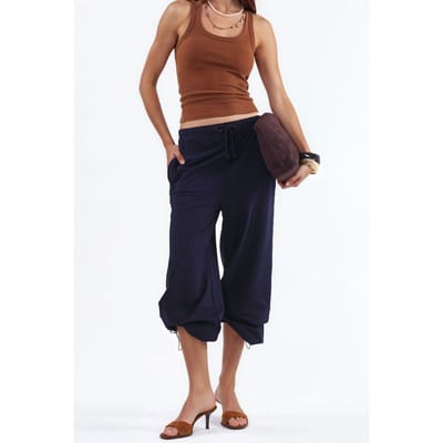 Dames Sweatpants van Katoenmix met Rechte Pijpen