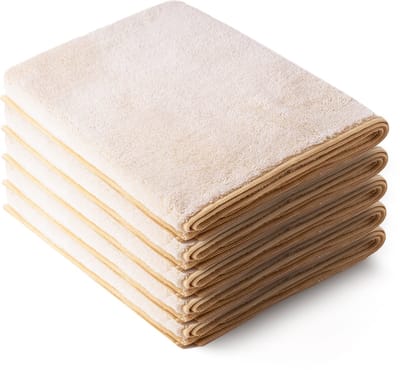 Fibb® Microvezel Droogdoek Badkamer – 5-pack - Douche & Tegels Streeploos Droog – 60x90 cm – Sneldrogend & Schimmel Voorkomend - Hoogste kwaliteit
