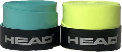 Head Tennisgrip - Overgrip - Antislip - Zweet absorberend - Tennis - Padel - Badminton - Squash - Tennisgrips - Soft - Zacht - Grip Tennis - Tennis Grip - Tennis Grip Groen & Geel - Tennis Grip Groen - Tennis Grip Geel - Groen - Geel