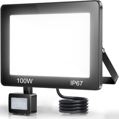 Krachtige 100W LED Buitenlamp met IP67 Waterdichte Bewegingssensor