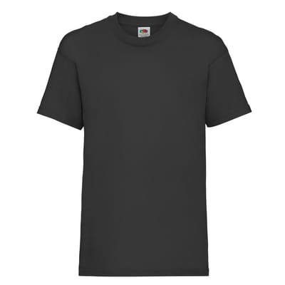 Fruit of the Loom Waarde T-shirt voor kinderen (Zwart)