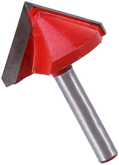 Dailygoods - V-groef Scherpt Beetje - Frezen Randbehandeling - Stevige Legering - 6*32mm - Gravure Routerbeetje - Geschikt voor Houtbewerking