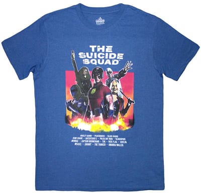 DC Comics - Suicide Squad Poster Heren T-shirt - S - Blauw