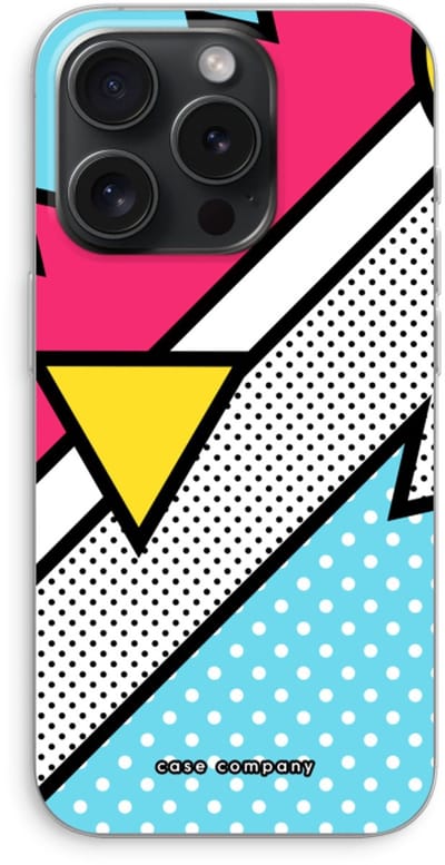 Case Company® - Hoesje geschikt voor iPhone 15 Pro hoesje - Pop Art #3 - Soft Cover Telefoonhoesje - Bescherming aan alle Kanten en Schermrand