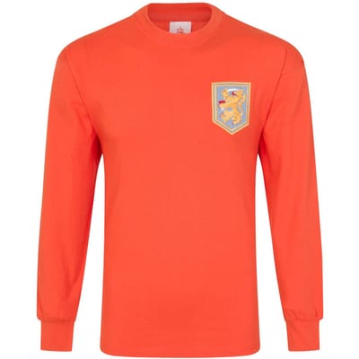 Holland Heren 1968 Retro T-shirt met Lange Mouwen XL oranje