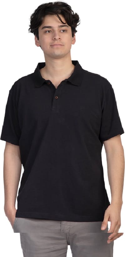 ConfidenceForAll® Anti zweet Polo - met sweatproof okselpads - Heren zwart maat M