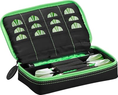 Dart Case Plazma Zwart met Groene Rand - Bescherm en Organiseer je Darts
