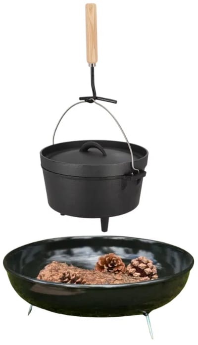VUUR LAB. authentieke buiten kookset met vuurschaal en dutch oven