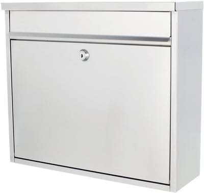 Brievenbus A4 - Postbus - Briefpost Ontvangen - Cilinderslot met 2 sleutels - 315x360x115mm - Edelstaal