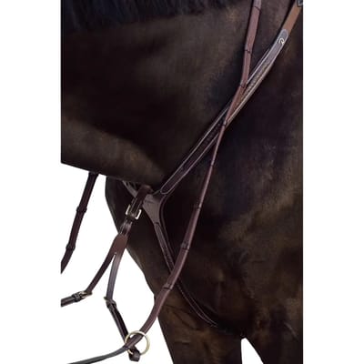 Jachthalsband voor paarden met gevlochten brug Dy'on