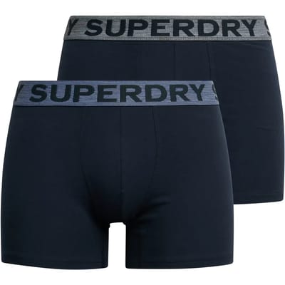 Superdry - Duopak boxershorts van biologisch katoen - Heren - Ondergoed
