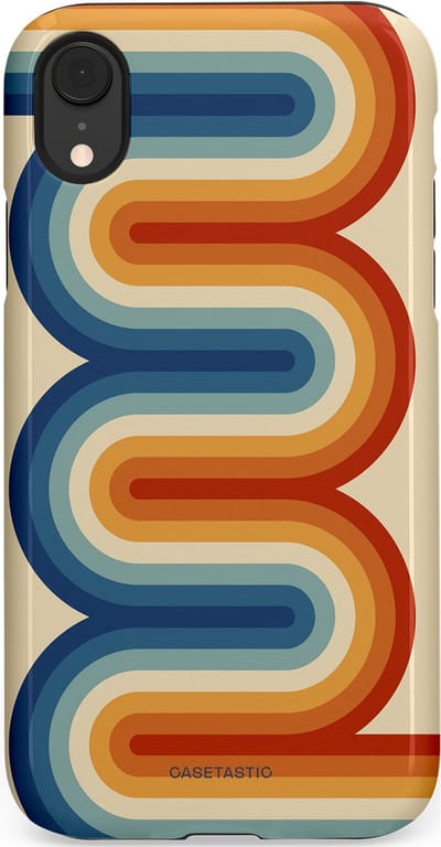 Casetastic Hoesje Geschikt voor Apple iPhone Xr - Stijlvolle Beschermende Duo-layer Case - Vintage Boog