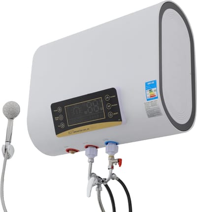 Elektrische Boiler - Wandmodel Waterverwarmer - Direct Warm Water - 50 Liter Capaciteit - 735 x 435 cm - Wit