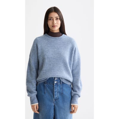 Scotch & Soda Fuzzy Crew Neck Pullover Faded Denim Melange Taglia: XL | Maglioni a maglia Outlet | Donna | Blu
