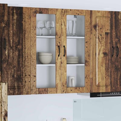 vidaXL - Vaatwasserpaneel - Kalmar - Oudhout - 80 - x - 31 - x - 100 - cm - Bewerkt - hout
