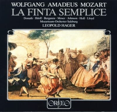 Robert Holl, Robert Lloyd, Das Mozarteum Orchester Salzburg, Leopold Hager - Mozart: La Finta Semplice (3 CD)