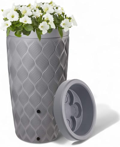 Regenton Plantenbak - Tuin Opslag - Regenwater Opvangen - 2-in-1 Functie - 240 Liter - Antraciet