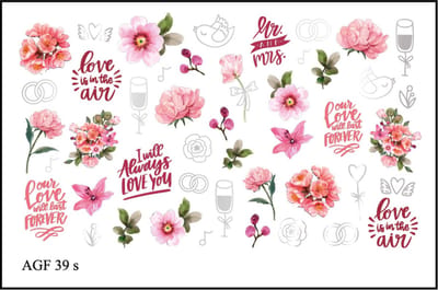 Korneliya Airbrush Waterdecal met Foil AGF 39 silver